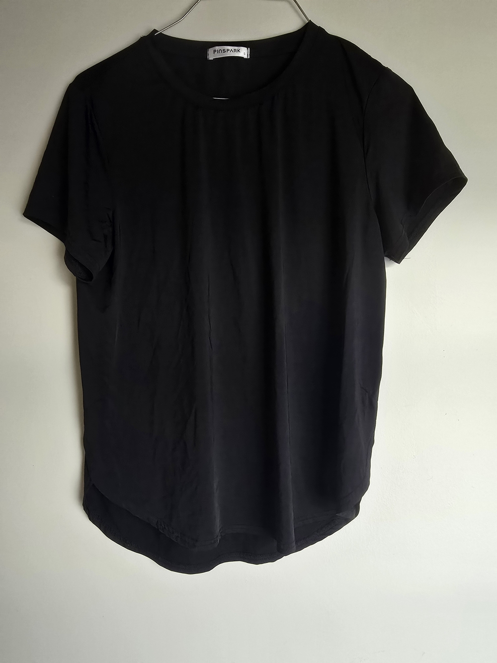 Pinspark Women's Black Short-Sleeve Crew Tee